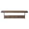 Alaterre Furniture Kyra 42" Oak and Metal Coat Hook with Shelf ANKY24RBG - alternate 1